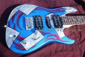 Gitarre blau 00