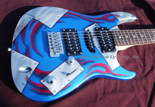 Gitarre blau 03